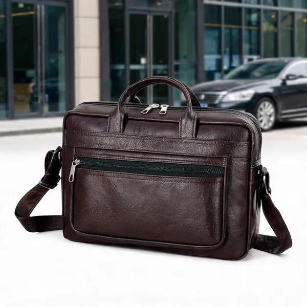 Brown_Pu_Waterproof_Laptop_Messenger_Shoulder_Bag_For_Men