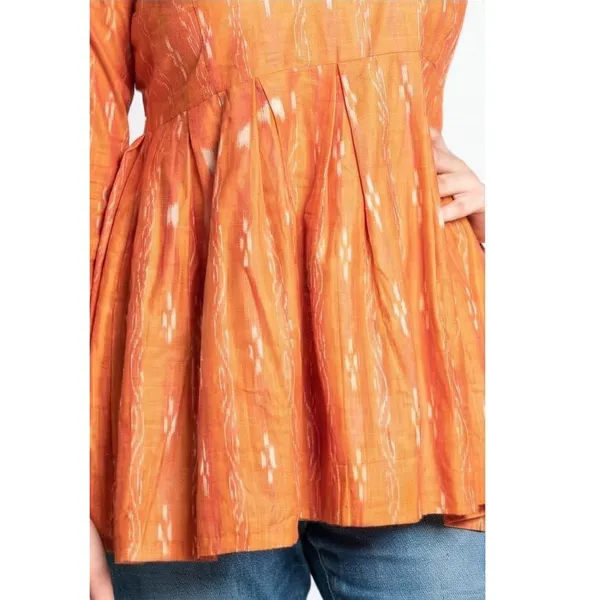 Women_S_Cotton_V_Neck_Kurti_With_3_4_Sleeves