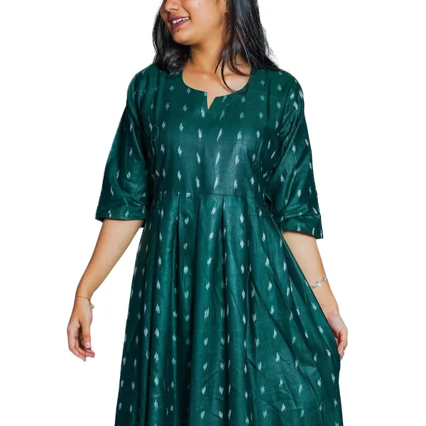 Women_S_Ikat_Design_V_Neck_Kurti