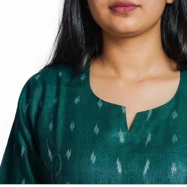Women_S_Ikat_Design_V_Neck_Kurti