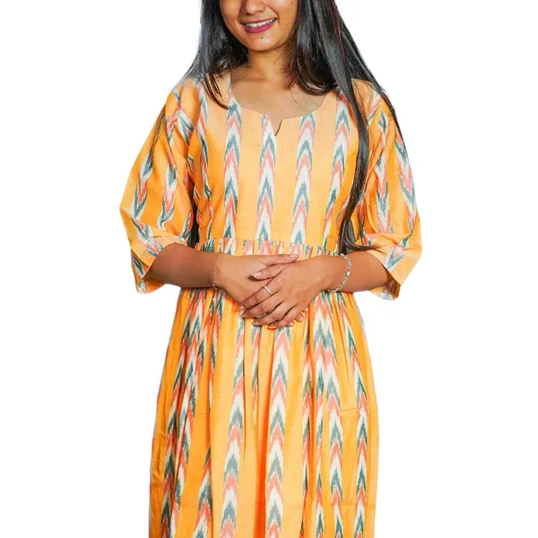 Women_S_Cotton_Ikat_Kurti