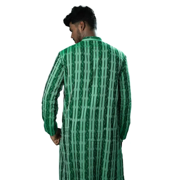 Men_S_Cotton_Blend_Ikat_Printed_Kurta