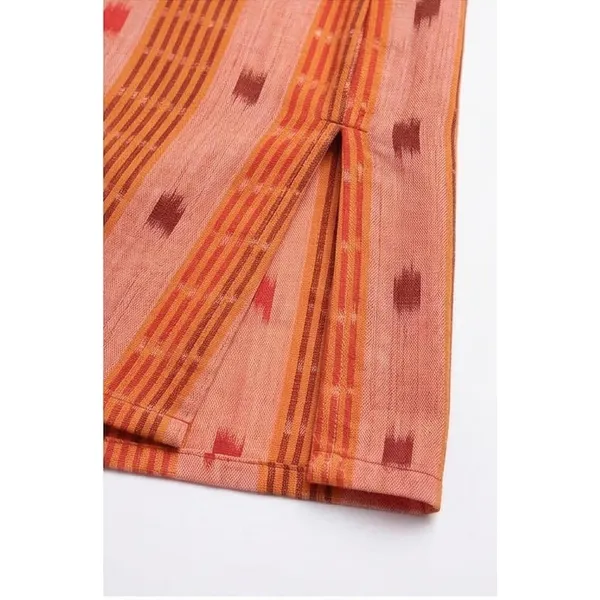 Men_S_Cotton_Blend_Ikat_Printed_Kurta