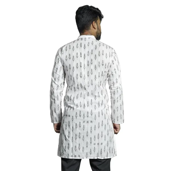 Men_S_Cotton_Blend_Ikat_Printed_Kurta