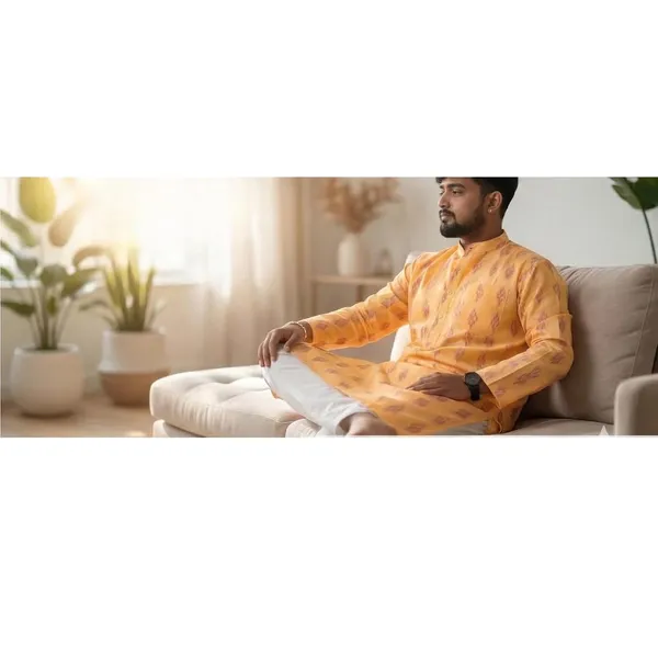Men_S_Ikat_Printed_Cotton_Blend_Kurta