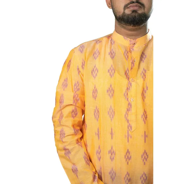 Men_S_Ikat_Printed_Cotton_Blend_Kurta