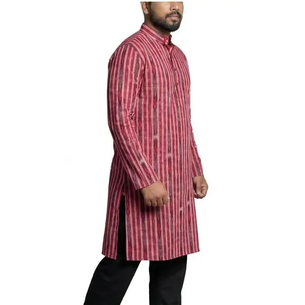 Men_S_Ikat_Printed_Cotton_Blend_Kurta
