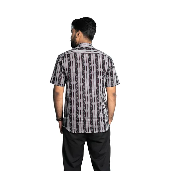 Men_S_Cotton_Ikat_Kurta_With_Mandarin_Collar