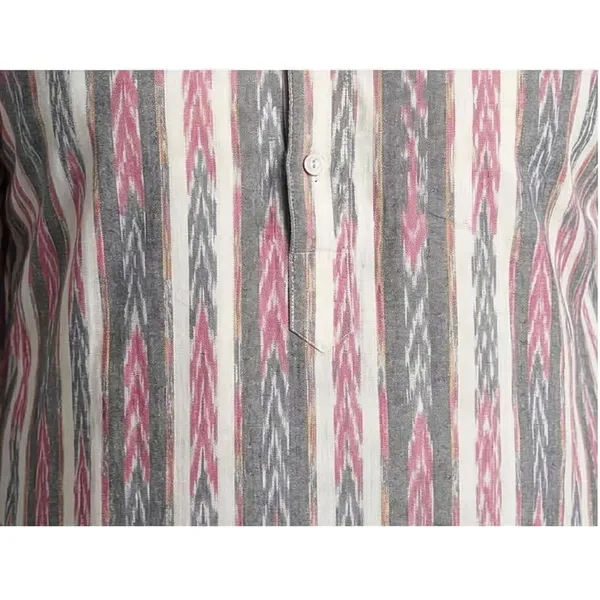Men_S_Cotton_Blend_Ikat_Printed_Kurta