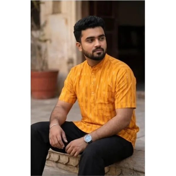 Men_S_Cotton_Blend_Short_Kurta