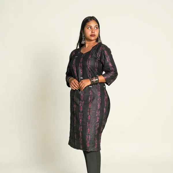 Black__And_Pink_Adult_Kurti_For_Women