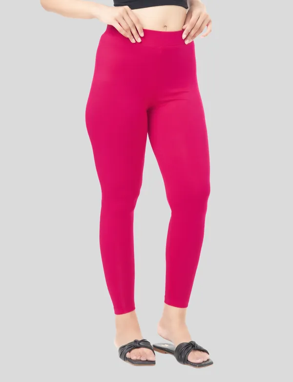 Navy_And_Strawberry_EcoVero_Slim_Fit_Leggings_for_Women_Pack_Of_2