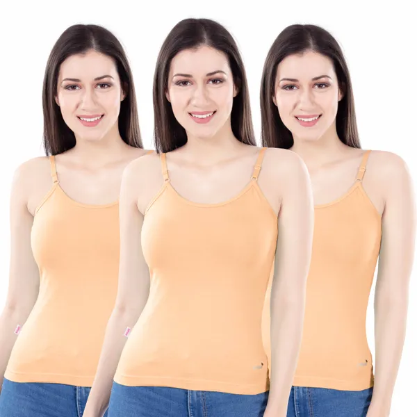Peach_Ribbed_Regular_Fit_Camisole_for_Women_Pack_Of_3