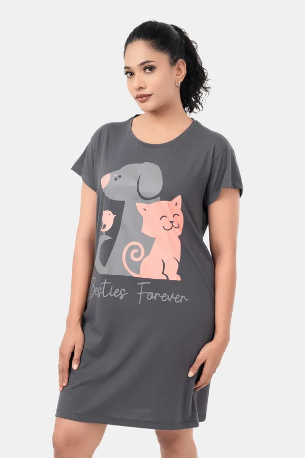 Dark_Grey_Printed_Nightdress_for_Women