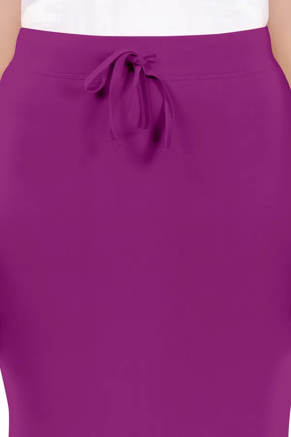 Purple_Drawstring_Straight_Maxi_Skirt_for_Women