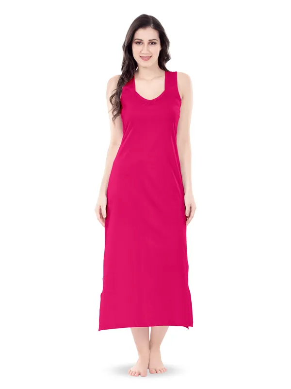 Fuchsia_Pink_Sleeveless_Midi_Nightdress_for_Women