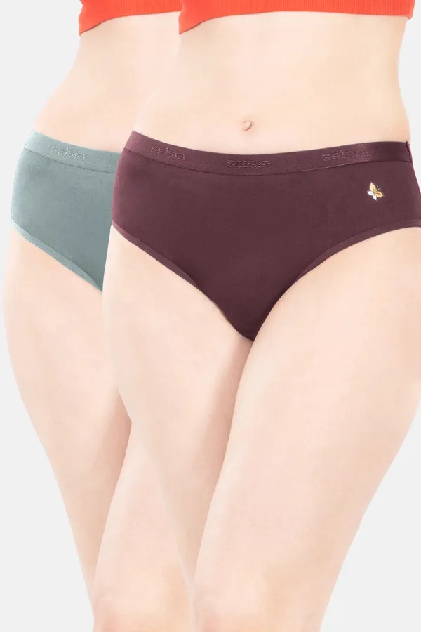 Maroon_And_Grey_Brief_Panties_For_Women_-_Pack_Of_3