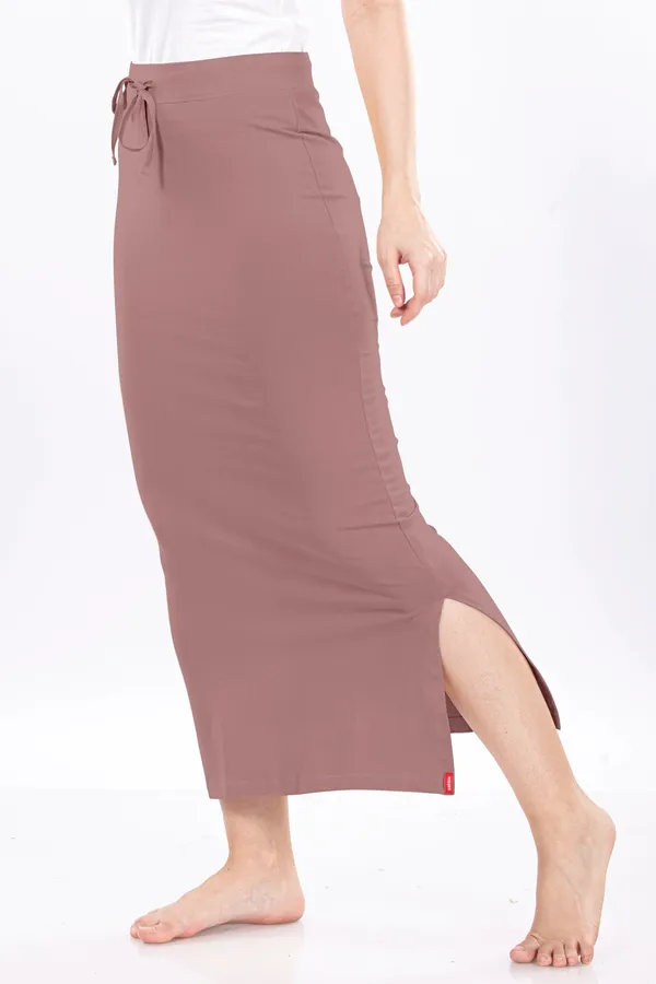Mauve_Drawstring_Straight_Skirt_for_Women