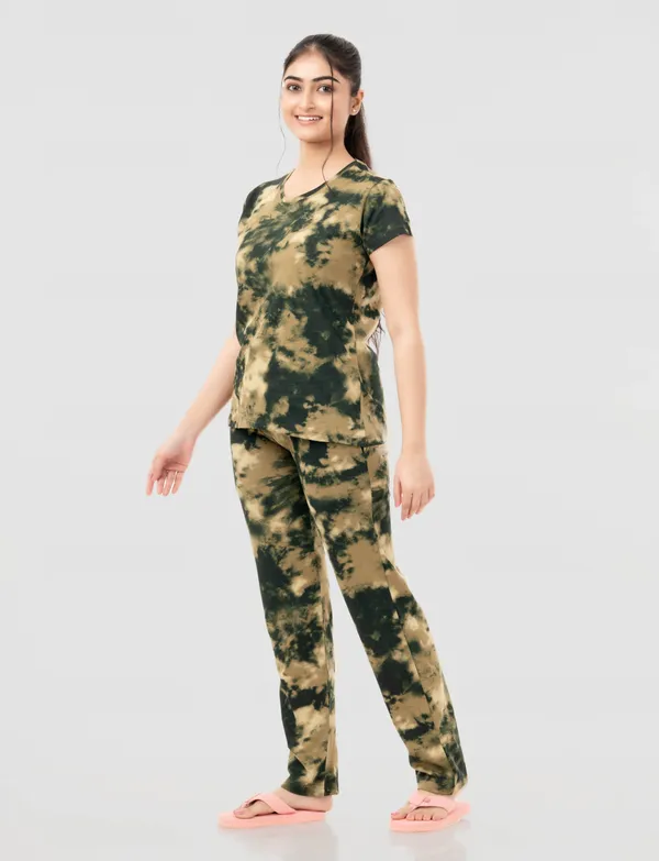 Olive_Tie_Dye_Sleepwear_Set_For_Women