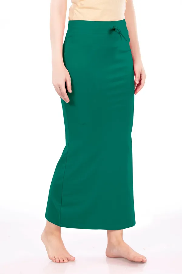 Green_Drawstring_Mermaid_Skirt_for_Women