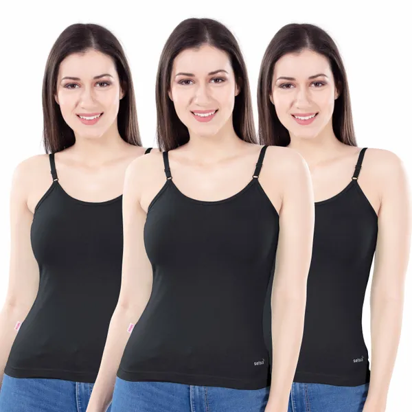 Black_Ribbed_Slim_Fit_Camisole_for_Women_Pack_Of_3