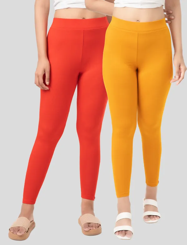 Mustard_And_Red_EcoVero_Slim_Fit_Leggings_for_Women_Pack_Of_2