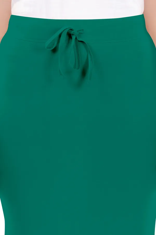 Green_Drawstring_Mermaid_Skirt_for_Women