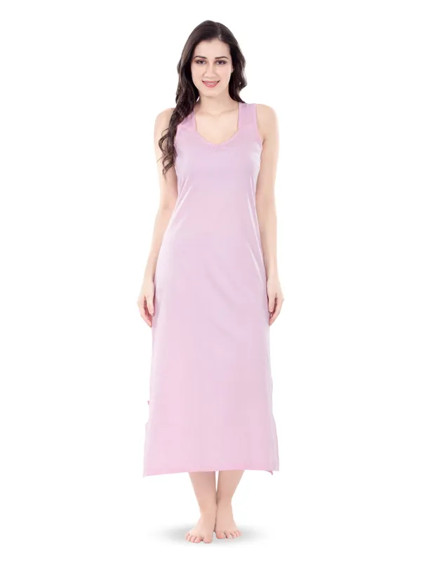 Rose_Pink_Sleeveless_Long_Nightdress_for_Women
