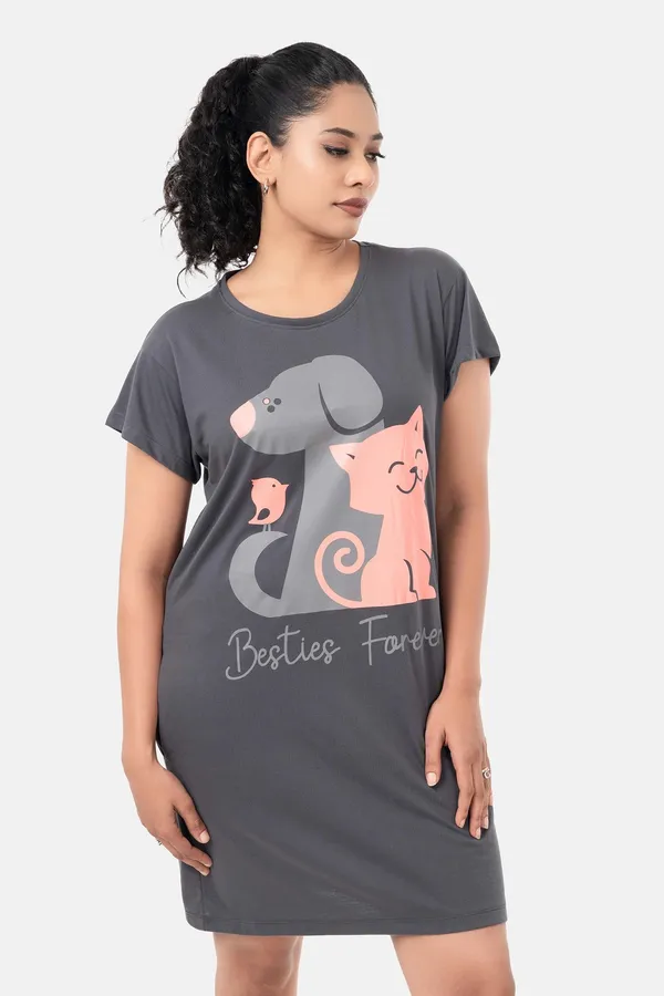 Dark_Grey_Printed_Nightdress_for_Women