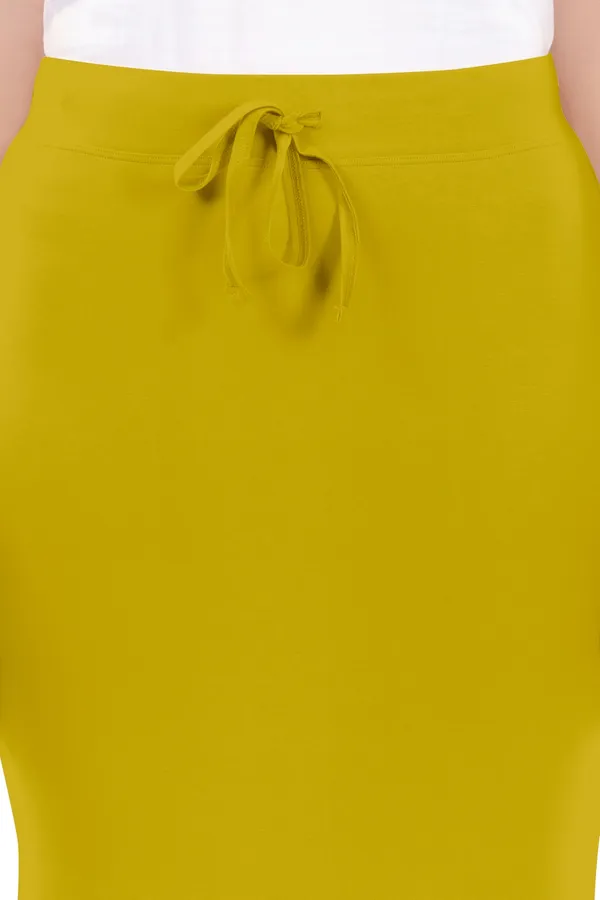 Mustard_Solid_Drawstring_Skirt_for_Women