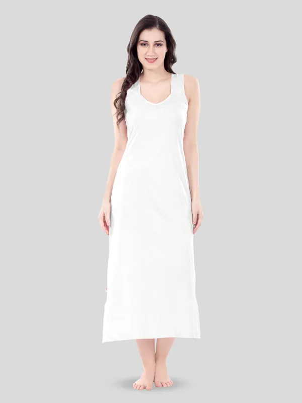 White_Sleeveless_Midi_Nightdress_for_Women
