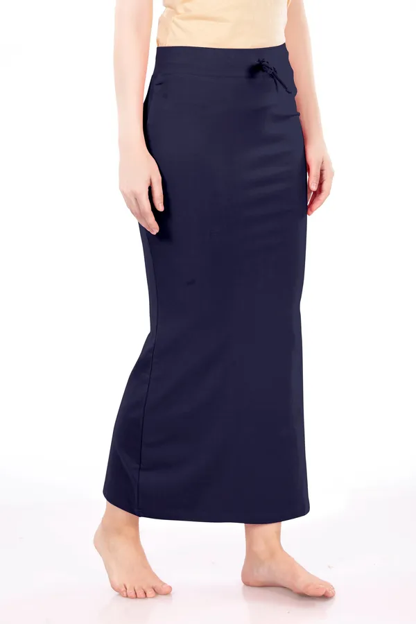 Navy_Straight_Fit_Long_Skirt_For_Women
