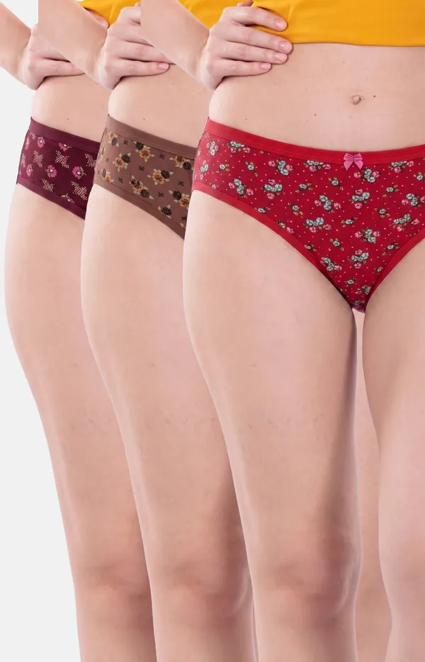 Red_Floral_Print_Briefs_for_Women_Pack_Of_3