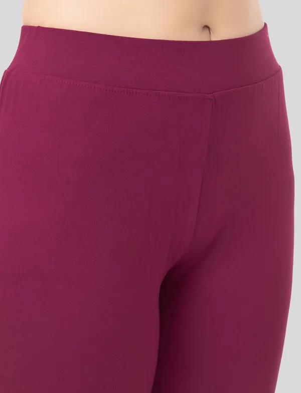 Pista_And_Light_Purple_EcoVero_Slim_Fit_Leggings_for_Women_Pack_Of_2
