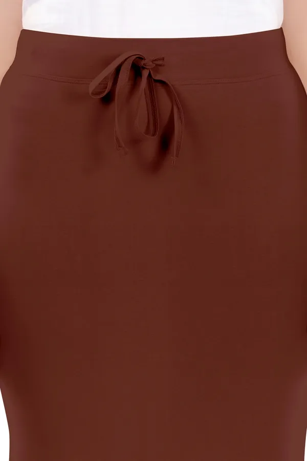 Brown_Slim_Fit_Midi_Skirt_for_Women