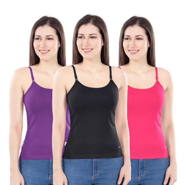 Multicolor_Ribbed_Fitted_Camisole_Set_for_Women_Pack_Of_3