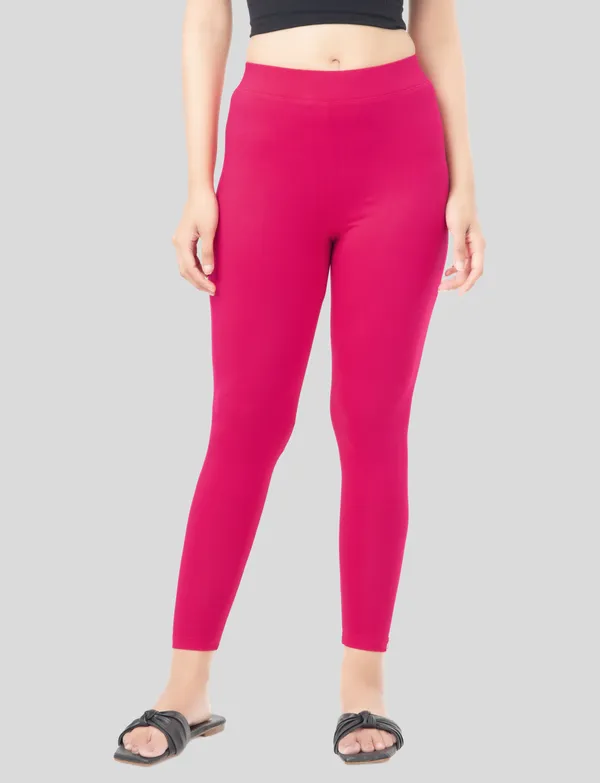 Navy_And_Strawberry_EcoVero_Slim_Fit_Leggings_for_Women_Pack_Of_2