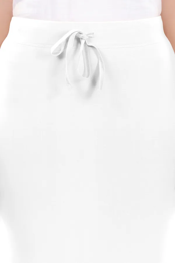 White_Long_Drawstring_Skirt_for_Women