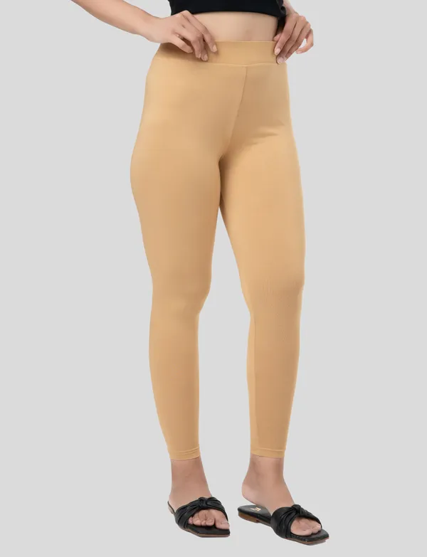 Skin_And_Grey_EcoVero_Slim_Fit_Leggings_For_Women_Pack_Of_2