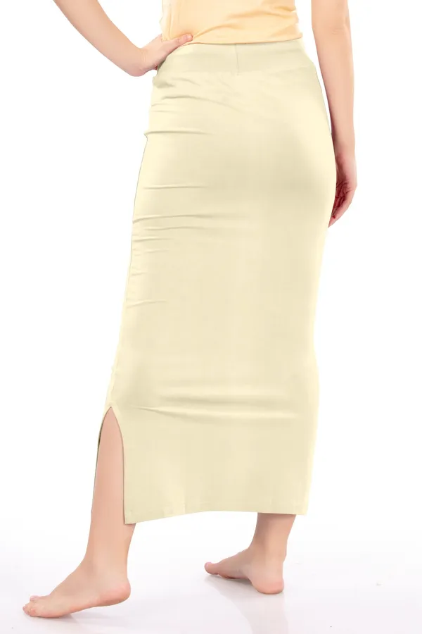 Cream_Drawstring_Maxi_Skirt_for_Women