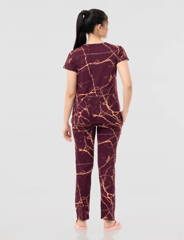 Maroon_Printed_Relaxed_Fit_Lounge_Set_For_Women