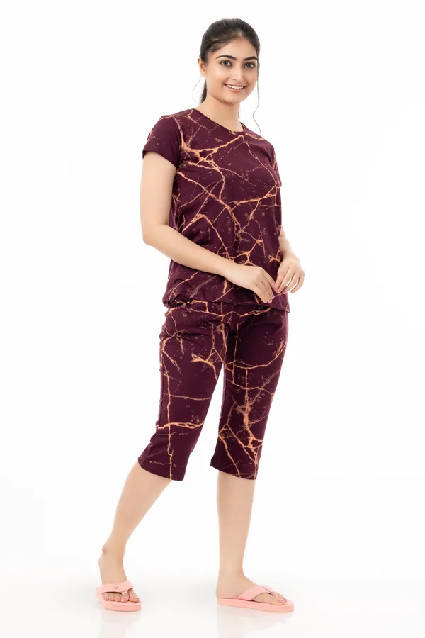 Maroon_Printed_Regular_Fit_Sleepwear_Set_For_Women