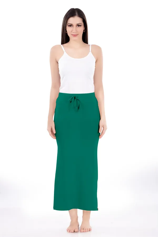 Green_Drawstring_Mermaid_Skirt_for_Women