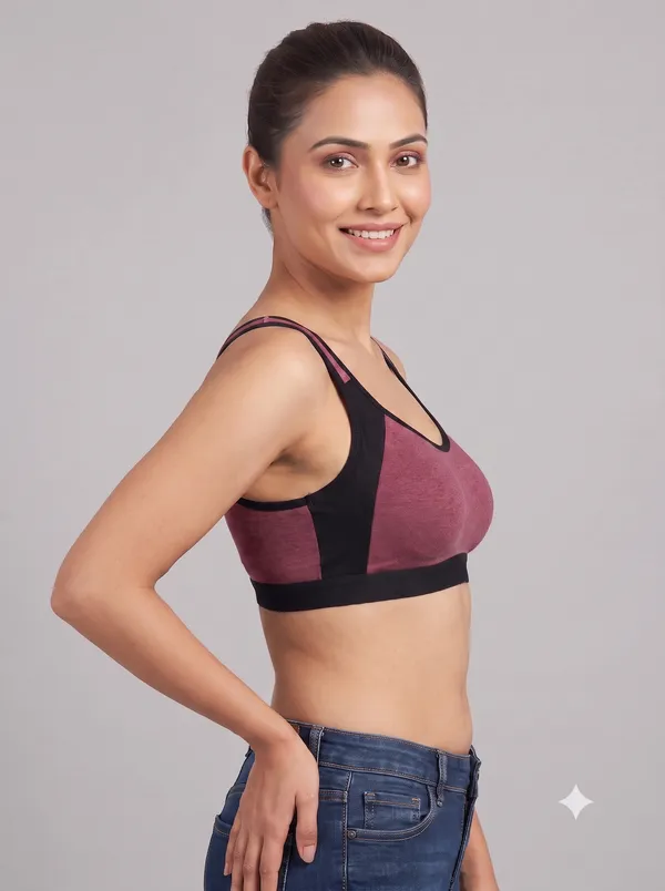 444-Contrast-Sports-Bra-Orange,-Rani-Pink,-Black_Multicolor_Crop_Sports_Bra_For_Women