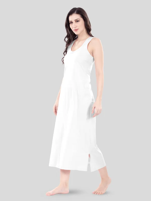 White_Sleeveless_Midi_Nightdress_for_Women