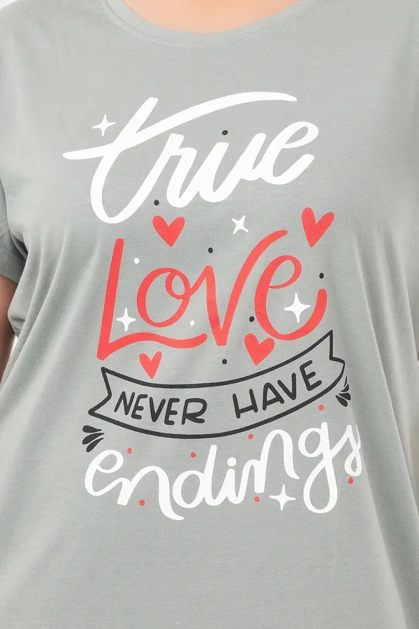 Grey_Graphic_Short_Sleeve_Nightdress_for_Women