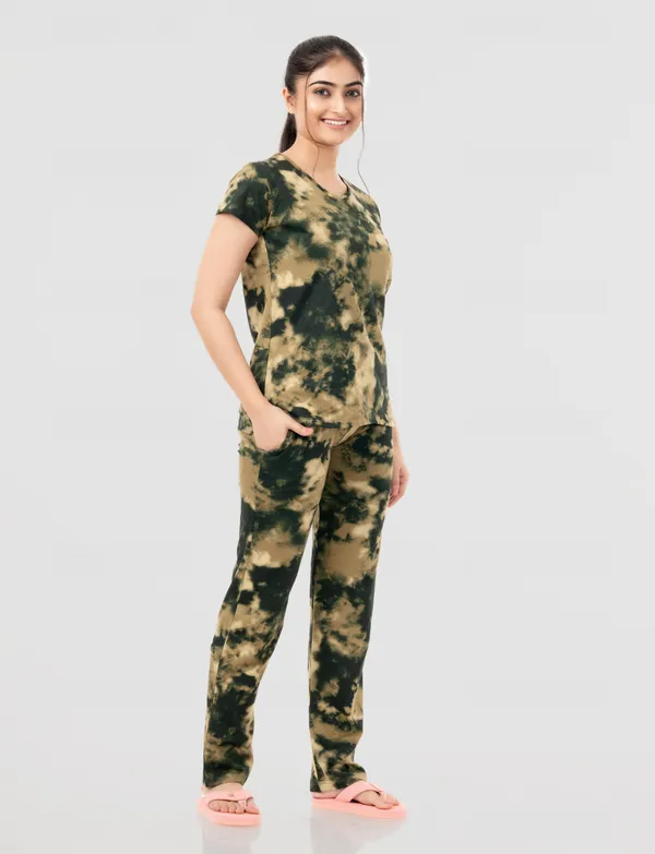 Olive_Tie_Dye_Sleepwear_Set_For_Women