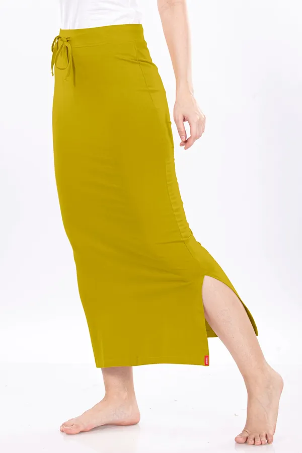 Mustard_Solid_Drawstring_Skirt_for_Women