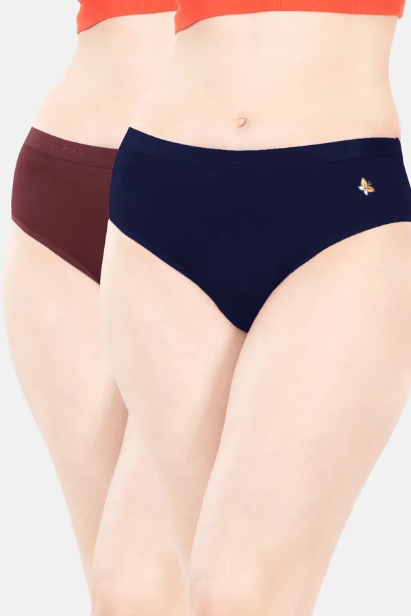 Navy_Blue_And_Brown_Brief_Panties_For_Women_-_Pack_Of_2