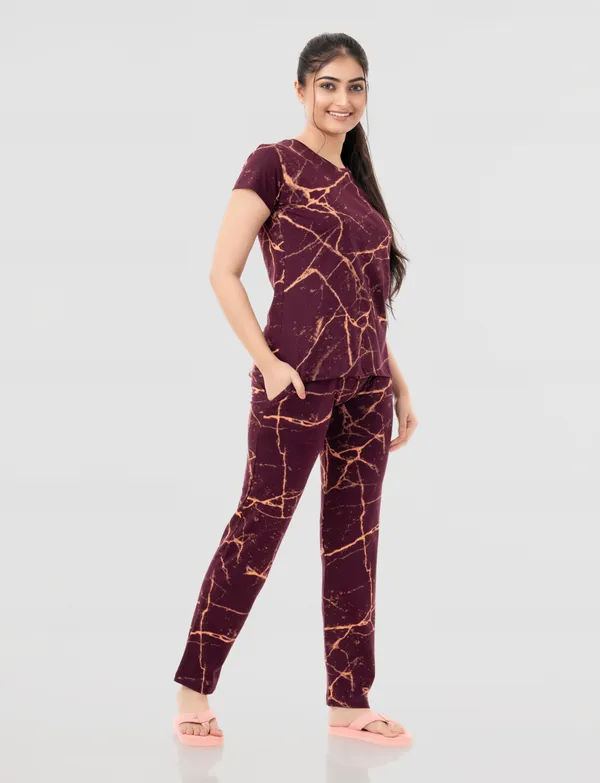 Maroon_Printed_Relaxed_Fit_Lounge_Set_For_Women